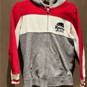 Roots Kids Red and Gray Tracksuit